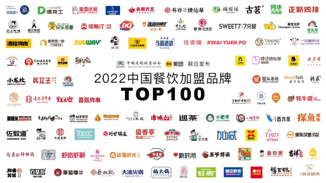 深圳2022中国餐饮加盟品牌TOP100，看看有没有你的品牌